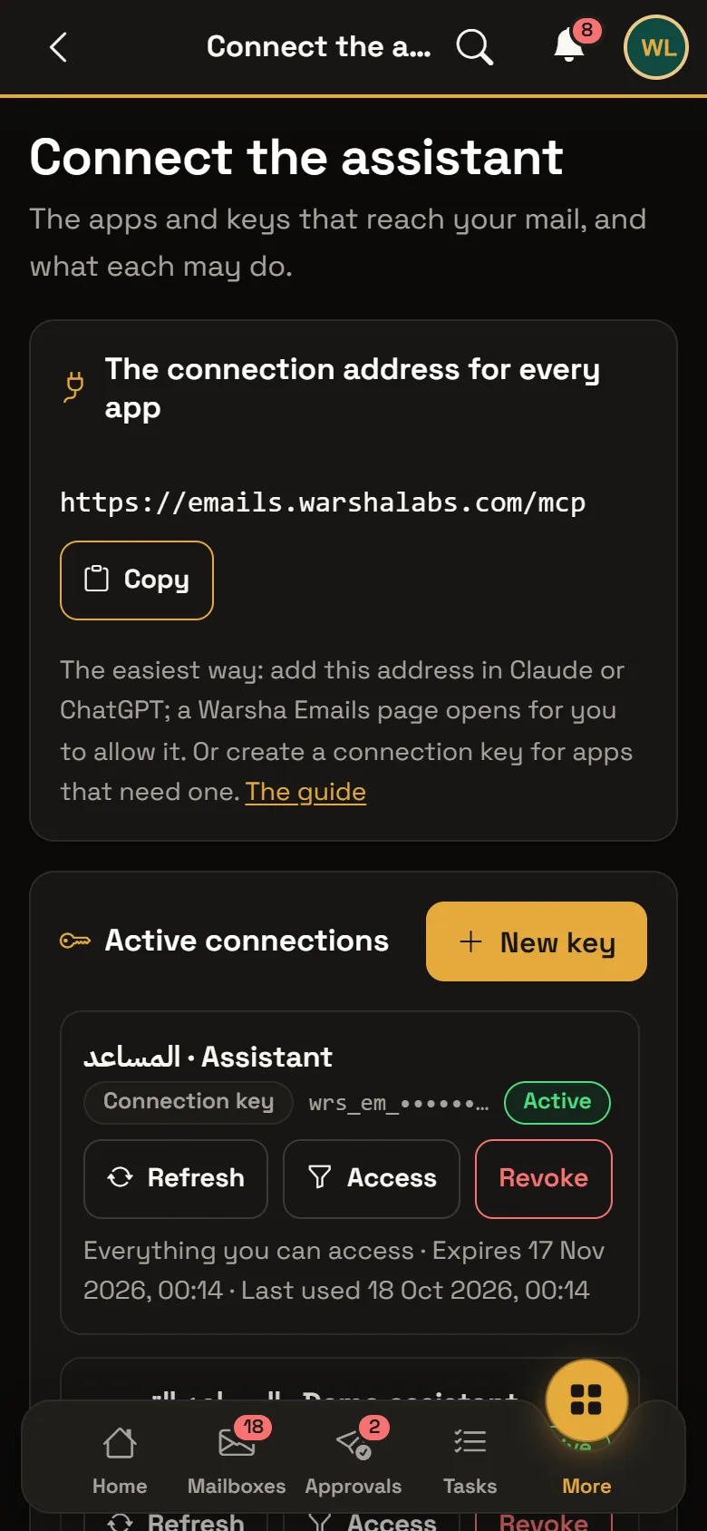 Warsha Emails — Assistant