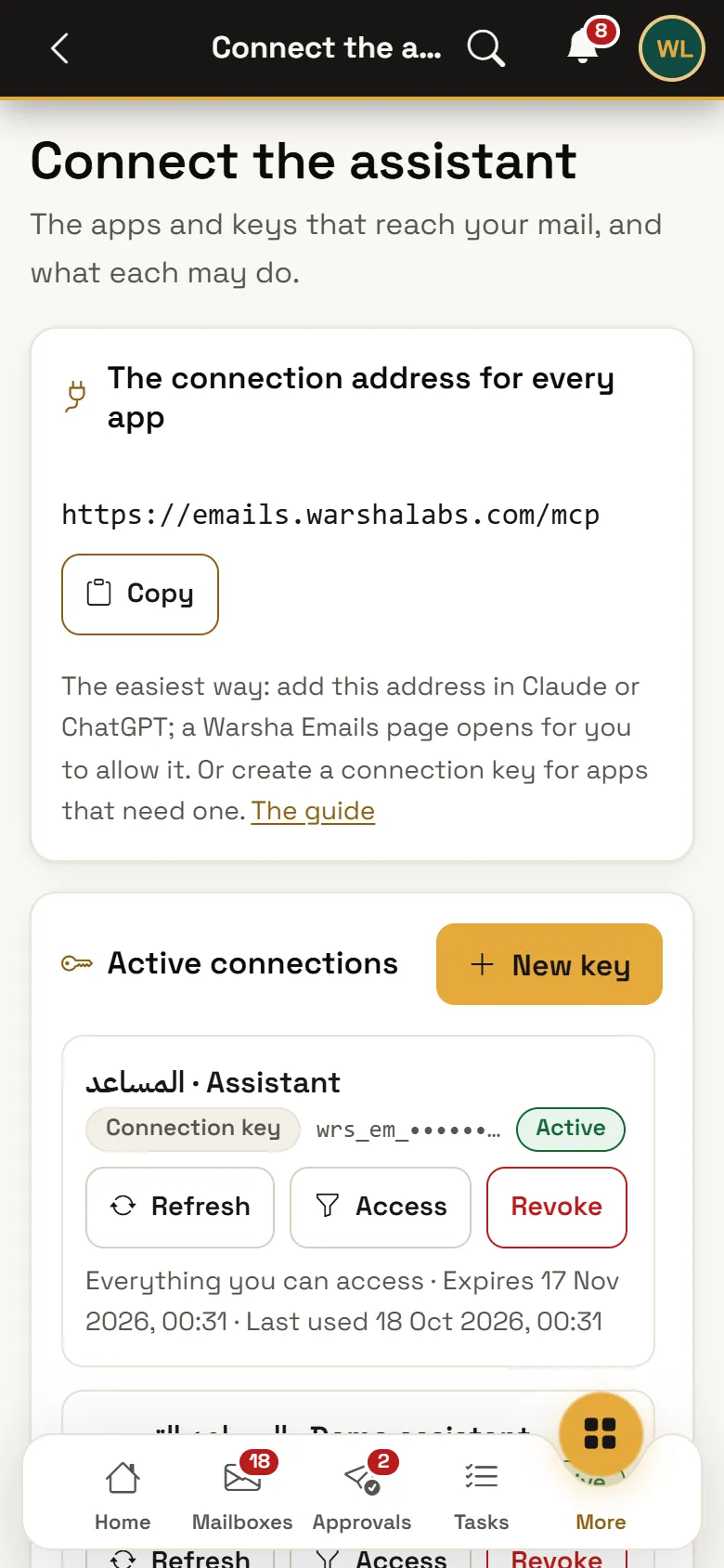 Warsha Emails — Assistant
